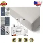 Organic Twin XL Grounding Fitted Sheet with Silver Fiber - 400 Thread Count