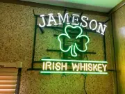 Jameson Irish Whiskey 24"x20" Neon Sign Bar Lamp Beer Light Night Gift Man Cave