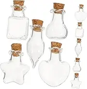 Zerodeko 10pcs Tiny Bottles Multi Functional Decorative Wish Bottles Cork Stoppers for DIY Jewelry Home Accessories Perfume Storage and Art Crafts
