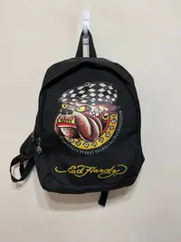 在飛比找Yahoo!奇摩拍賣優惠-「 二手包 」 Ed Hardy 後背包（黑）81