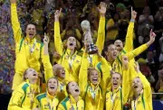 LAMINATED AUSTRALIA Netball team poster, champions,diamonds, nsw swifts, vixens