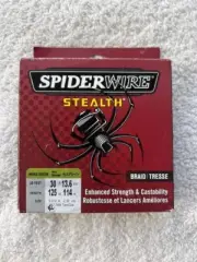 Spiderwire Moss Green Stealth Braid 30lb Test 125 Yards New