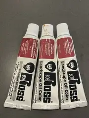 Lot of 3 Bob Ross Weber Artist Oil Art Color Paint 37ml Tubes Alizarin Crimson