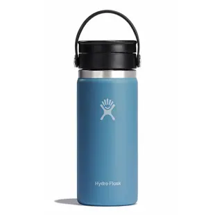 Hydro Flask 16oz旋轉咖啡蓋保溫鋼瓶/ 雨滴藍