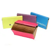 [Marbig] Manilla Expanding File A-Z Index Foolscap Summer Colour