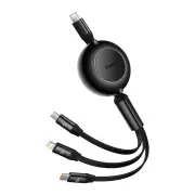Baseus Bright Mirror Series II 100W Type-C to Micro/iP/Type-C Retractable Cable Fast Charging Data Transmission Copper C