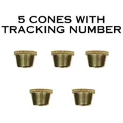 5 X Cone Piece Small Brass Bonza Cone FREE SHIPPING WITH TRACKING NUMBER