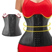 Firm Bodysuit Women Women's Waist Trainer Corset Waist Belt Latex Support Chest