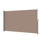 NNEDSZ Side Awning Sun Shade Outdoor Blinds Retractable Screen 1.8X3M Brown