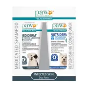Paw Mediderm Nutriderm Dogs Antibacterial Shampoo & Conditioner Duo Pack