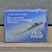 Rico Royal Alto Clarinet Reeds **Box of 10** Strength #2 **NEW In BOX** #RRAC2