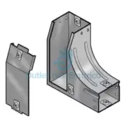 Legrand 31AGC075Z P31 Curved Slope Right Variation Floor 75X75 Zinc-Plated