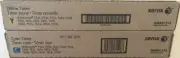 GENUINE FACTORY SEALED XEROX 006R01514 Yellow 006R01516 Cyan Toner Cartridges