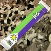 NEW KM Paintball Universal Mask Goggle Strap - 09 Filipino White/Purple/Green