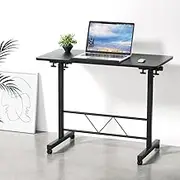 Artiss Laptop Standing Desk Table 64-88cm Height Adjustable Sit Stand Desks Desktop Table for Office Study Computer Workstation Home Use Black Whole Piece Monitor Riser