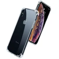 在飛比找Yahoo奇摩購物中心優惠-iPhone X XS 透明四角防摔氣囊手機保護殼 iPho