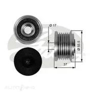 Gates Alternator Overrunning/Clutch Pulley - OAP7046