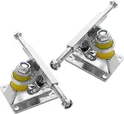 1 Pair Skateboard Bridge Bracket Skateboard Trucks Metal Snowboard Rack U-Shaped Skateboard Bracket Trucks Skateboard Surfboard Storage Rack Skate Trucks Silver Aluminum Alloy