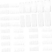 HONMEET Press on Nails 500pc Nail Tips Full Cover Fake Nails Kit Acrylic Nails Diy Set