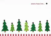 BEAUTIFUL DELUXE MINI CHRISTMAS CARD - PETER PAUPER PRESS DECORATED ENVELOPE (8)