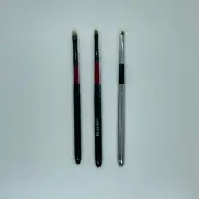 Nail Makeup Art Brush 3Pc Set Top Quality Angular Tip Metal Handle