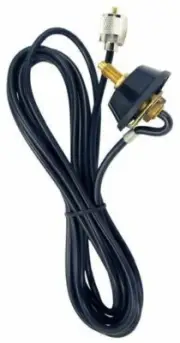 UHF CB Radio Antenna Base & Cable Lead 5/16” Male Stud PL259 Uniden GME