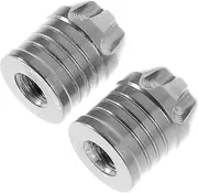 PRETYZOOM 2Pcs Durable Aluminum Alloy Car Valve Stem Caps Fit for Cars Motorcycles Electric Vehicles Easy Install Air Caps Covers for Tire Protection