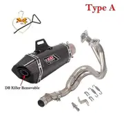 Full System Yoshimura For Kawasaki ER6N ER6F Versys 650 Z650 Ninja650 Motorcycle Exhaust Escape DB Killer Front Mid Link Pipe Type A