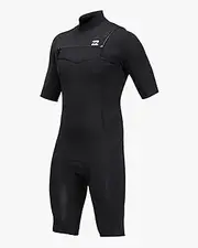 [BILLABONG] ™ 2/2mm Absolute - Chest Zip Short Sleeve Springsuit for Men C42M67BIP2