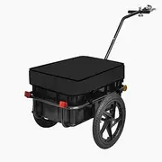 Bike Cargo Trailer,Bicycle Wagon Trailer,Foldable Removable Bicycle Trailer,Universal Bike Hitch,Wild Travel Bike Pet Trailer,for Most Bike