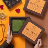 在飛比找Yahoo!奇摩拍賣優惠-免運-日式生巧高檔包裝禮品盒子情人節手工松露9宮格草莓巧克力