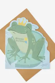 [Typo] Typo - Premium Shaped Nice Card - Frog shaped SOLID FROG SHAPED