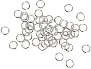 50 Pcs Silver Split Ring Small Keyring Bulk Keyring Rings for Key Organizing