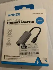Anker USB C to Ethernet Adapter, Portable 1-Gigabit Network Hub New Sealed
