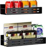 Magnetic Spice Rack for Refrigerator|Magnetic Fridge Organizer|Kitchen Side Fridge Storage Rack| Hanging Magnetic Holder Storage|2 Pack