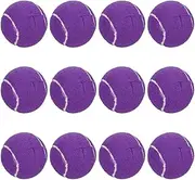 sourcing map 12 Pcs Precut Walkers Tennis Balls, Universal Precut Glide Ball Walkers Accessories Glides for Furniture Legs and Floor Protection, Purple