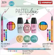 STABILO Mini World 35er Pastel Set