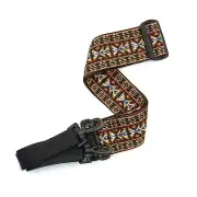 D'Addario Woven Banjo Strap, Hootenanny Yellow and Brown