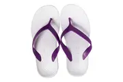 ARCHLINE Orthotic Thongs Arch Support Shoes Footwear Flip Flops Orthopedic - White/Fuchsia