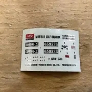 1/35 CA195 13004 M151A1 I.D.F Sumira Academy Model Kit Decals Only