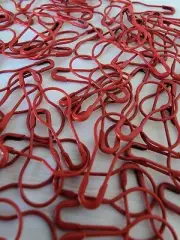 50 RED Gourd Shape Pins Metal Knitting Stitch Marker Clothing Tag Calabash XMAS
