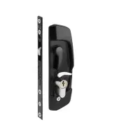 Gainsborough Black Security Deadlock For Sliding Door Sliding Door Hardware