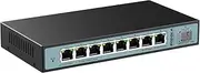 Sodola 9 Port 2.5G Smart Web Ethernet Switch,1 10G SFP Slot&8 x 2.5G Base-T Ports,Static Aggregation, QoS/VLAN/IGMP Supported, Metal Fanless Managed Multi-Gigabit Switch, 8*2.5G+10G SFP（Managed)