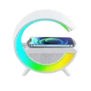 LED Ambient Light Lamp with Wireless Speaker and Wireless Charger - USB Powered
