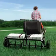 101.6 cm Tow Behind Plug Aerator with Universal Hitch Pull Behind Aerator