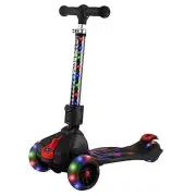 Ziggy Folding Kick Scooter for Kids (5+ Year Old) | Features Lean-to Black