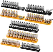 8-Piece Socket Organizer Tray Set | Metric & SAE | Durable ABS Resin | Holds ...