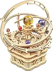 RoWood 3D Wooden Puzzles for Adults Teens, DIY Music Box Mechanical Craft Kits Desk Display, Gift on Children's Day/Birthday/Christmas - Starry Night