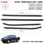 For Toyota Hilux Vigo Fortuner 2005 - 14 Set 4Dr Outer Weatherstrip Door Belt