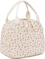 Lunch Box for Women Men Cute Corduroy Lunch Bags Large Capacity Insulated Lun...